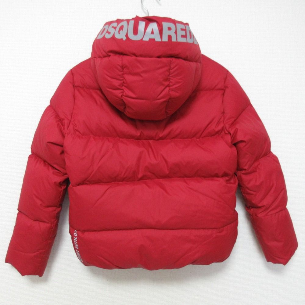 ディースクエアード ナイロン ダウンジャケット サイズ10 Y レッド キッズ 古着