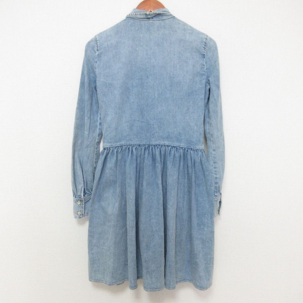 美品 DSQUARED2 ディースクエアード ボウタイ付き デニムシャツ