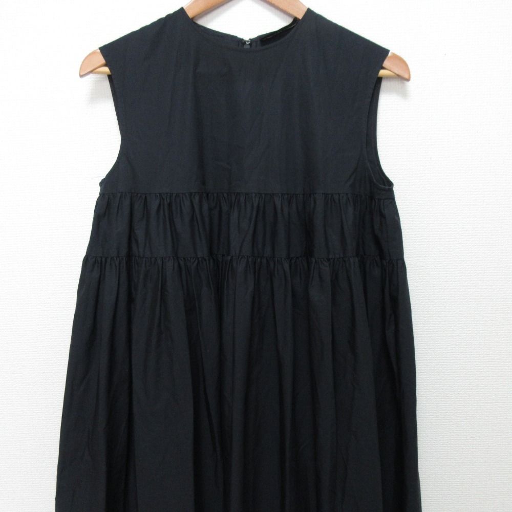 YOKO CHAN ヨーコチャン ノースリーブ ロング ティアード ギャザー