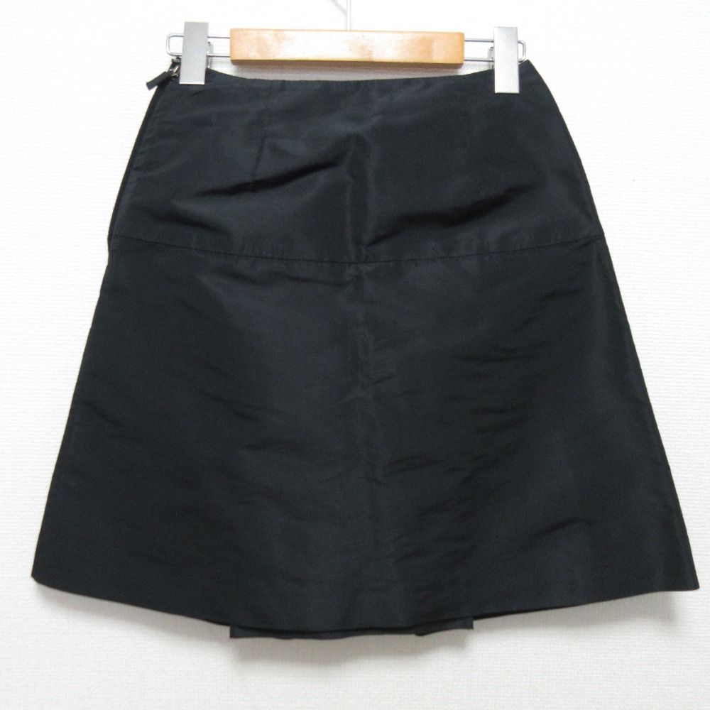 良品 miumiu ミュウミュウ フロントタック ミニスカート サイズ36