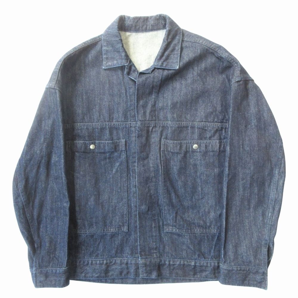 ステュディオス デニム ジャケット ブルゾン Gジャン ジージャン サイズ1 インディゴブルー メンズ 古着