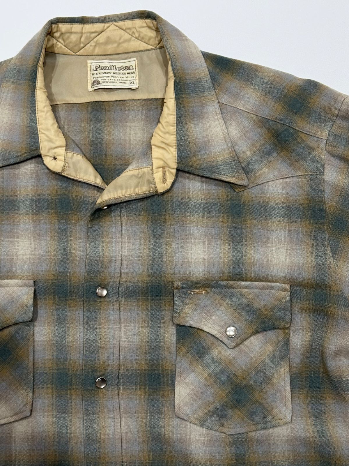 70s PENDLETON Western Shirt XLarge USA製 オンブレ - メルカリ