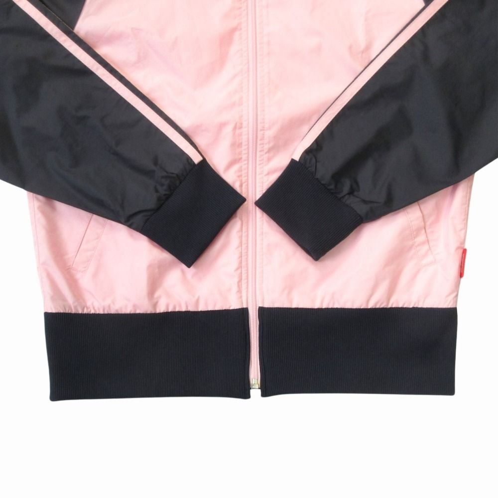 【美品】アディダスオリジナルス☆ジャージ　トラックジャケットMサイズ　黒×ピンク 美品 adidas/アディダス ジャージ/トラックジャケット ブラック/黒