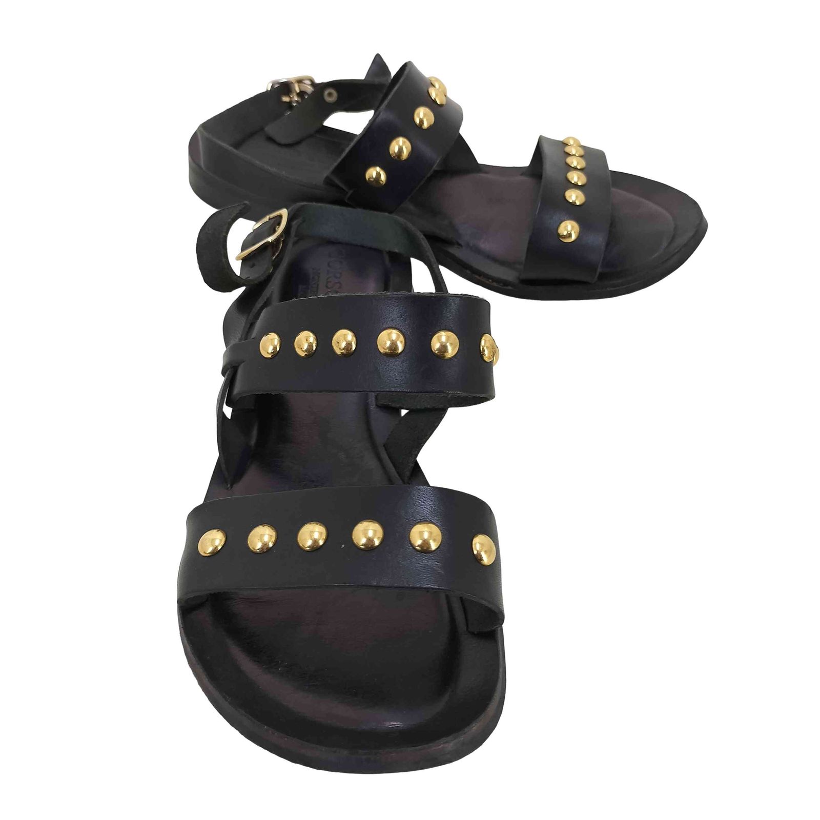 コルソローマノーヴェ CORSO ROMA 9 スタッズ レザーサンダル