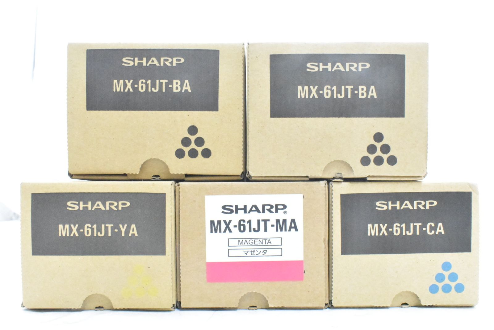 ♥ シャープ トナー MX-61 JT 5本 シアン マゼンタ イエロー ブラック SHARP -D-N 29-byebye