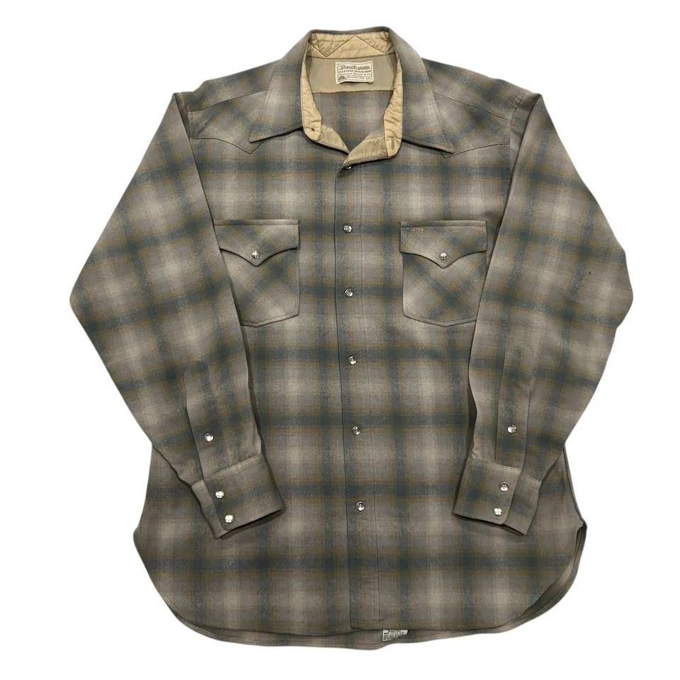 70s PENDLETON Western Shirt XLarge USA製 オンブレ - メルカリ