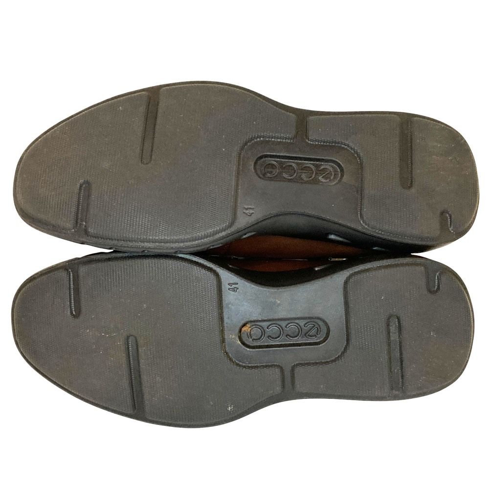  ECCO エコー GORE TEX ビジネスシューズ サイズ41 約25 5 cm ブラウン メンズ 古着 ドレス ビジネスシューズ ブーツ 革靴