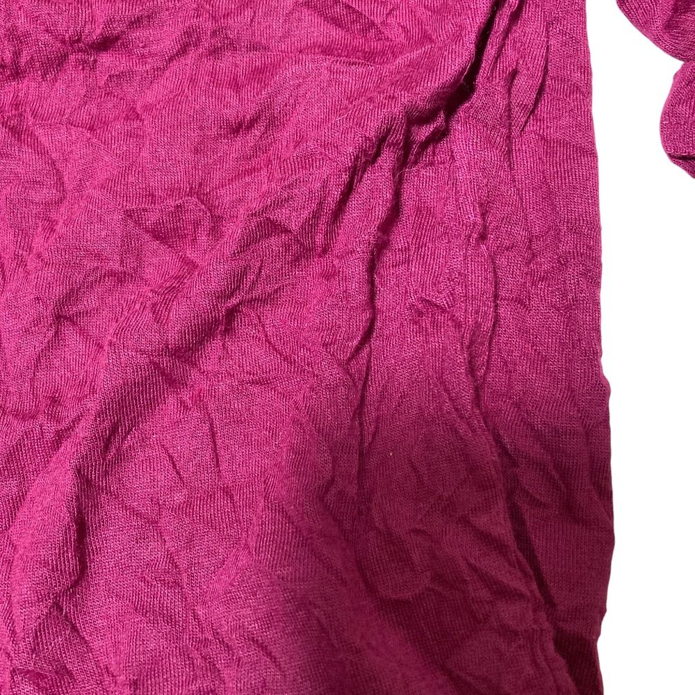新品　me ISSEY MIYAKE シワ加工ピンク長袖トップス 新品 me ISSEY MIYAKE シワ加工ピンク長袖トップス 新品 me ISSEY