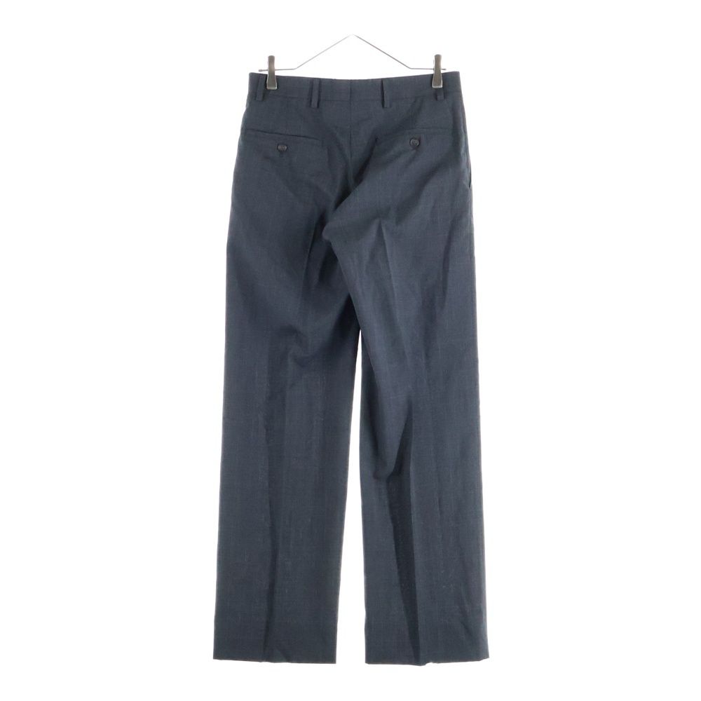 miumiu ミュウミュウ チェック ポリエステル ワイド ストレート スラックスパンツ グレー DNA 973