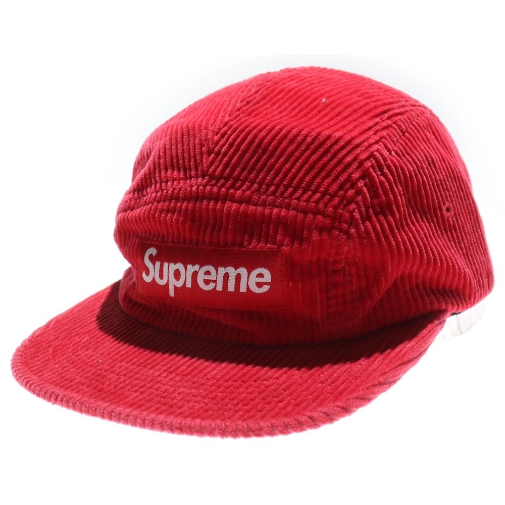 SUPREME シュプリーム 24 AW Corduroy Camp Cap ボックスロゴ コーデュロイキャンプキャップ 帽子 レッド