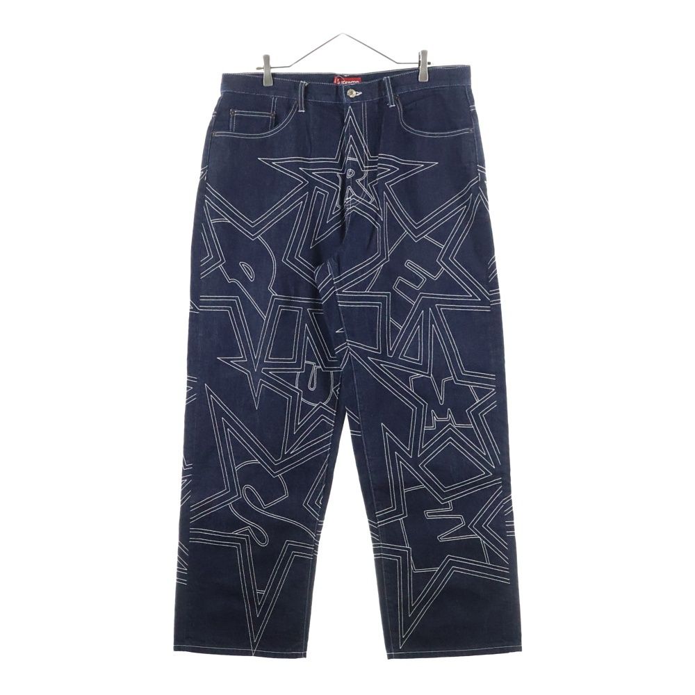SUPREME (シュプリーム) 25SS Stars Topstitch Baggy Jean スターズ