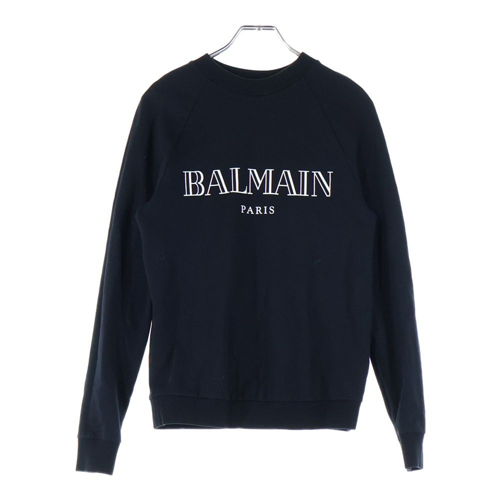 BALMAIN (バルマン) ロゴプリント クルーネック プルオーバー