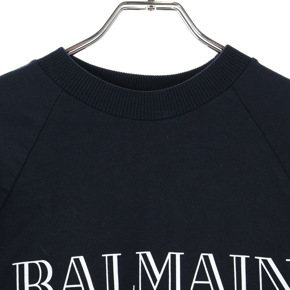 BALMAIN (バルマン) ロゴプリント クルーネック プルオーバー