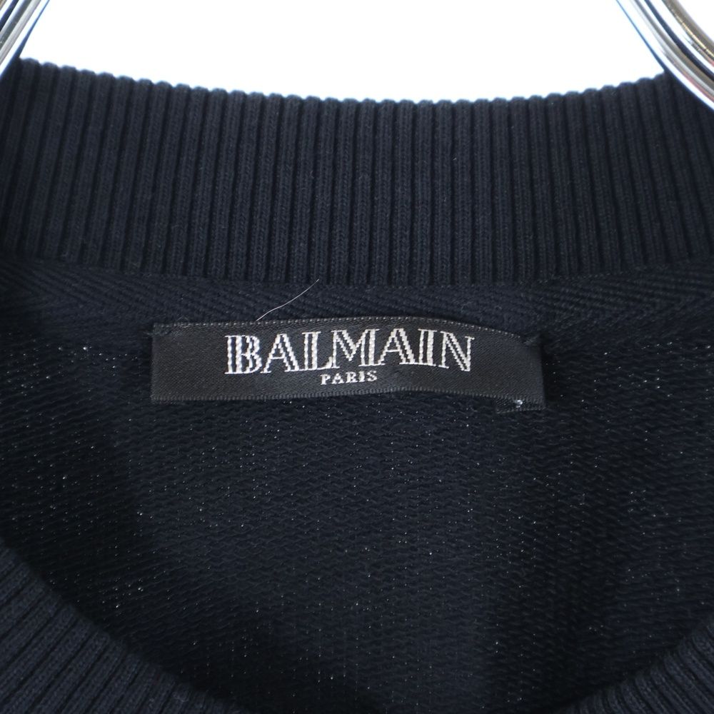 ファッション BALMAIN (バルマン) ロゴプリント クルーネック プル