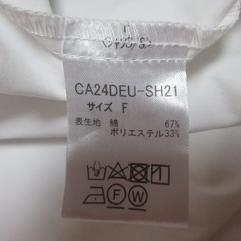 美品 24SS CELERI セルリ Sleeveless ノースリーブ ワイドシャツ F
