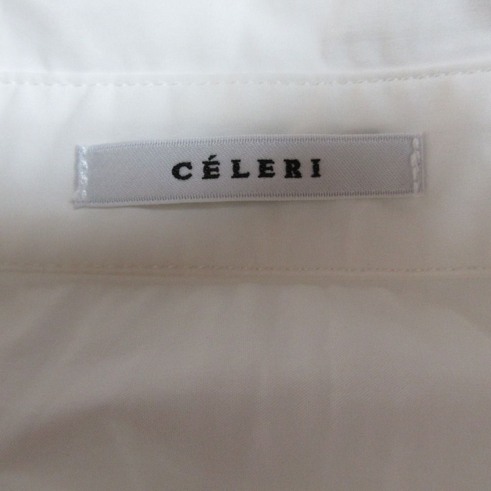 美品 24SS CELERI セルリ Sleeveless ノースリーブ ワイドシャツ Fサイズ ホワイト  レディース 古着 中古 USED 美品 24SS CELERI セルリ Sleeveless ノースリーブ ワイドシャツ F