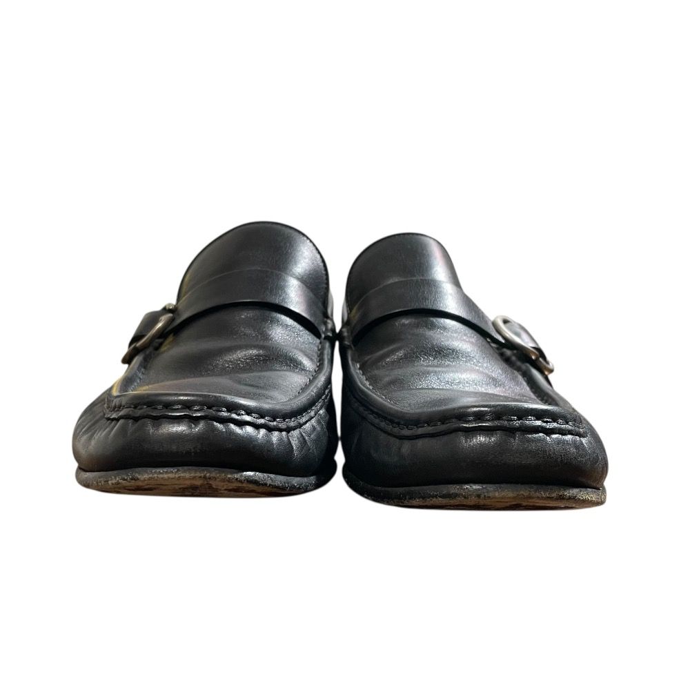 美品 GUCCI グッチ レザー ローファー サイズ7 26cm相当 ブラック
