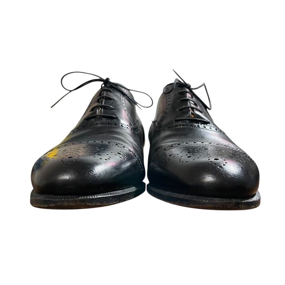 未使用 サルヴァトーレフェラガモ レザー ドレスシューズ ビジネス ブラック 7 サルヴァトーレフェラガモ ドレスシューズ メンズ SIZE 7 1/2 (S