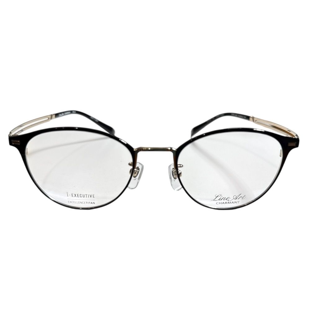 美品 Line Art ラインアート メガネ アイウェア XL11102 ブラックフレーム メンズ 古着 中古 USED