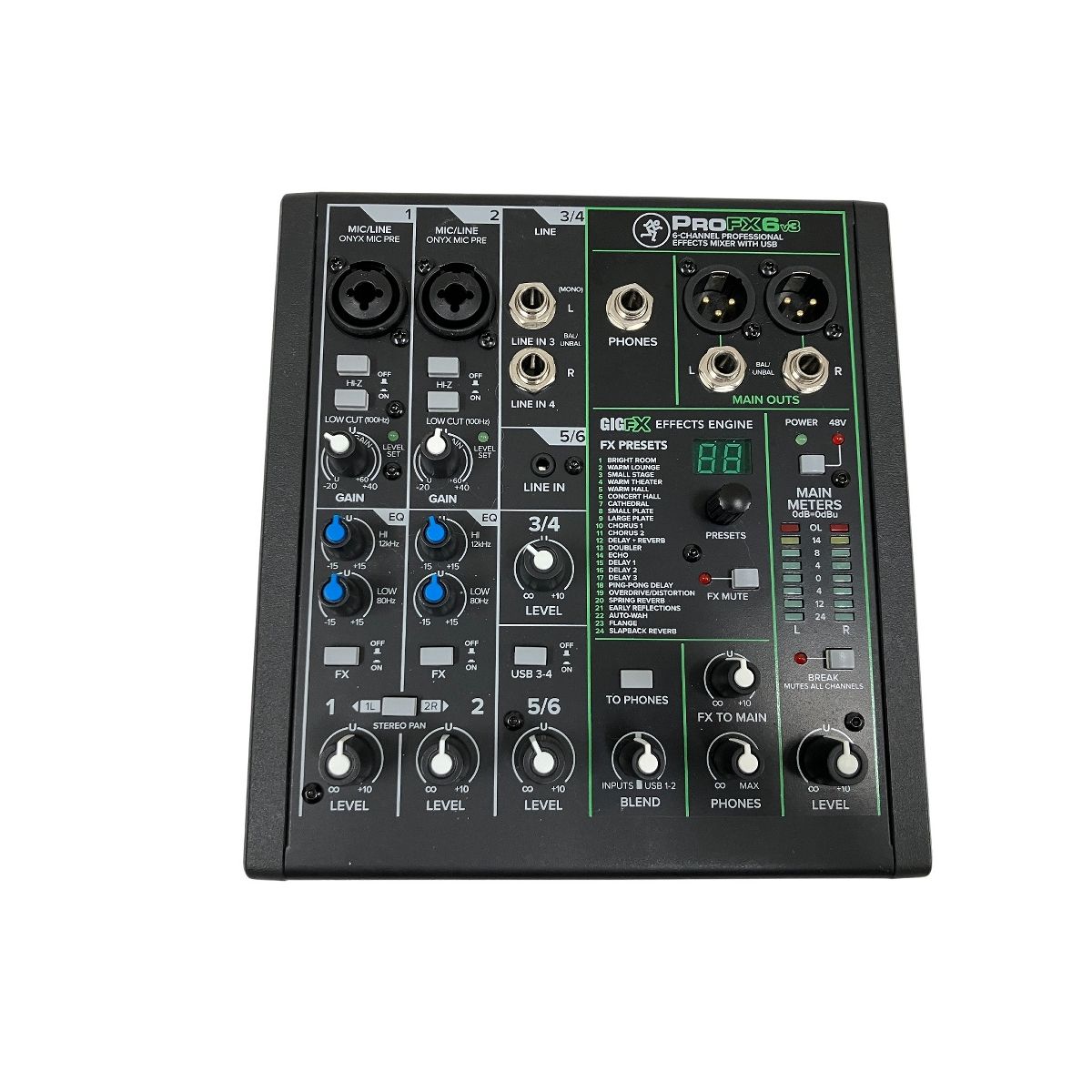 MACKIE ProFX 6 v 3 アナログ ミキサー ch プロフェッショナル 音響機材 マッキー