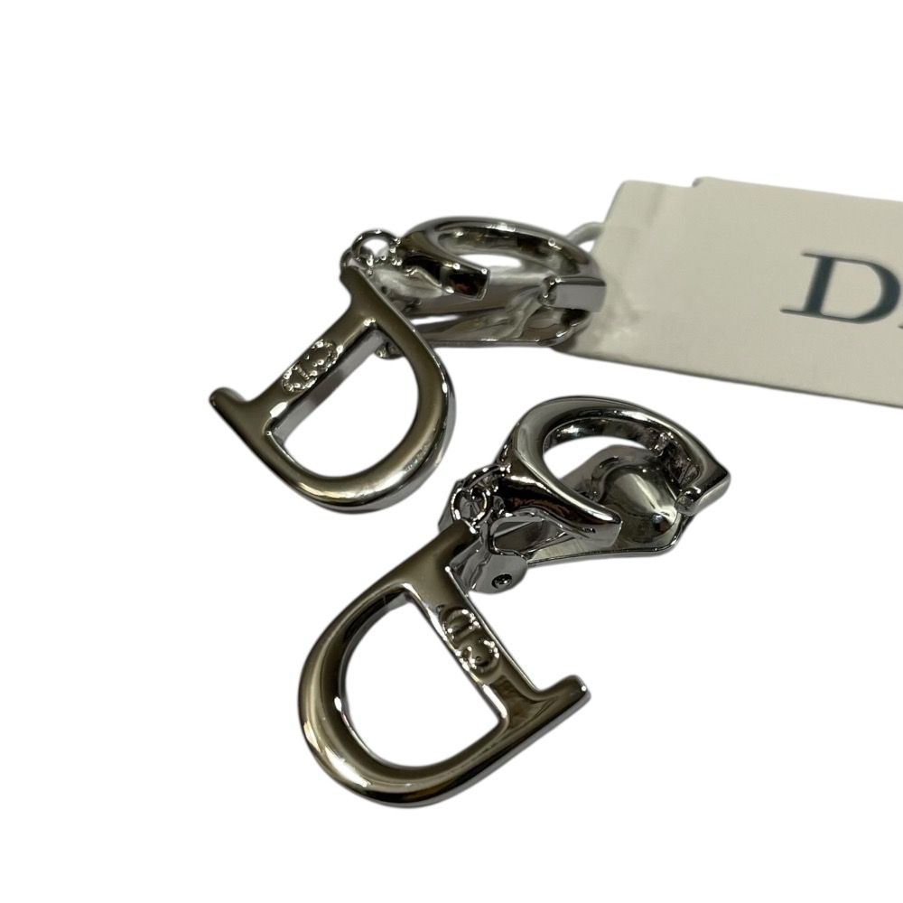 Christian Dior クリスチャンディオール CDロゴ イヤリング シルバー レディース 古着