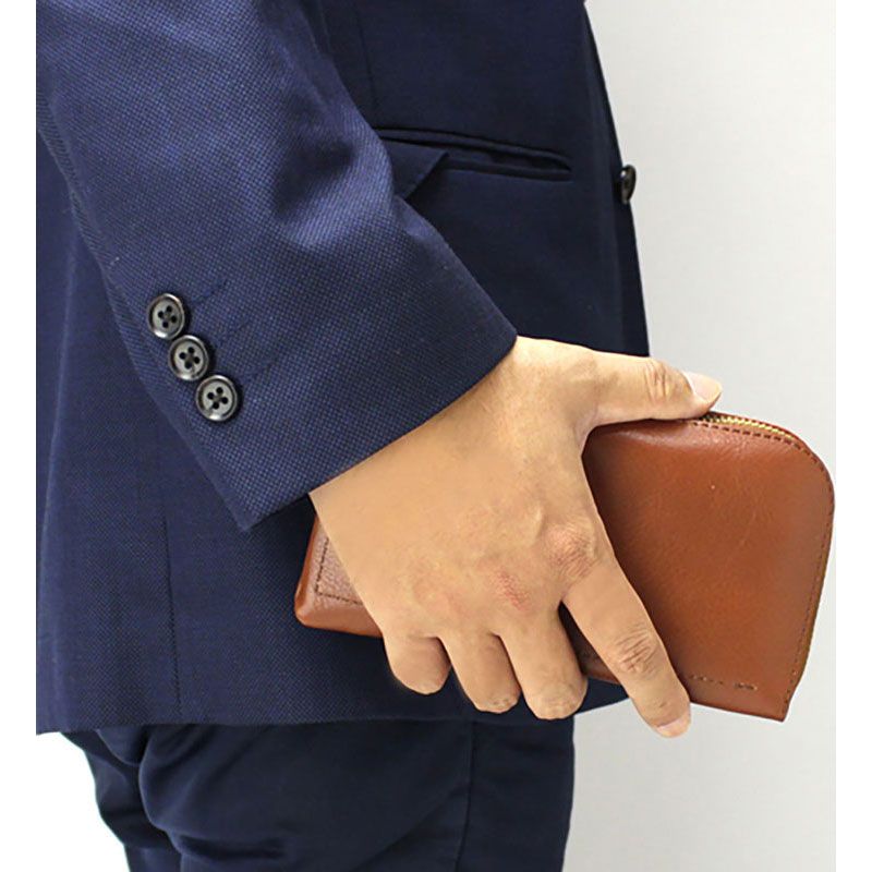 Stitch-on(ステッチオン) レザーウォレット ネイビー カジュアル