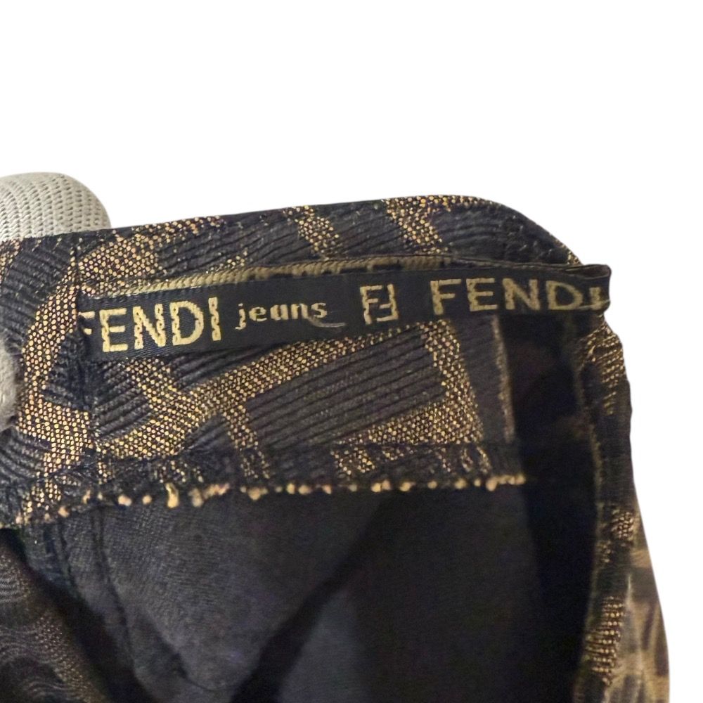 極美品✨フェンディ ズッカ柄 台形スカート 総柄 茶 ブラウン ヴィンテージ 極美品✨フェンディ ズッカ柄 台形スカート 総柄 茶 ブラウン ヴィンテージ
