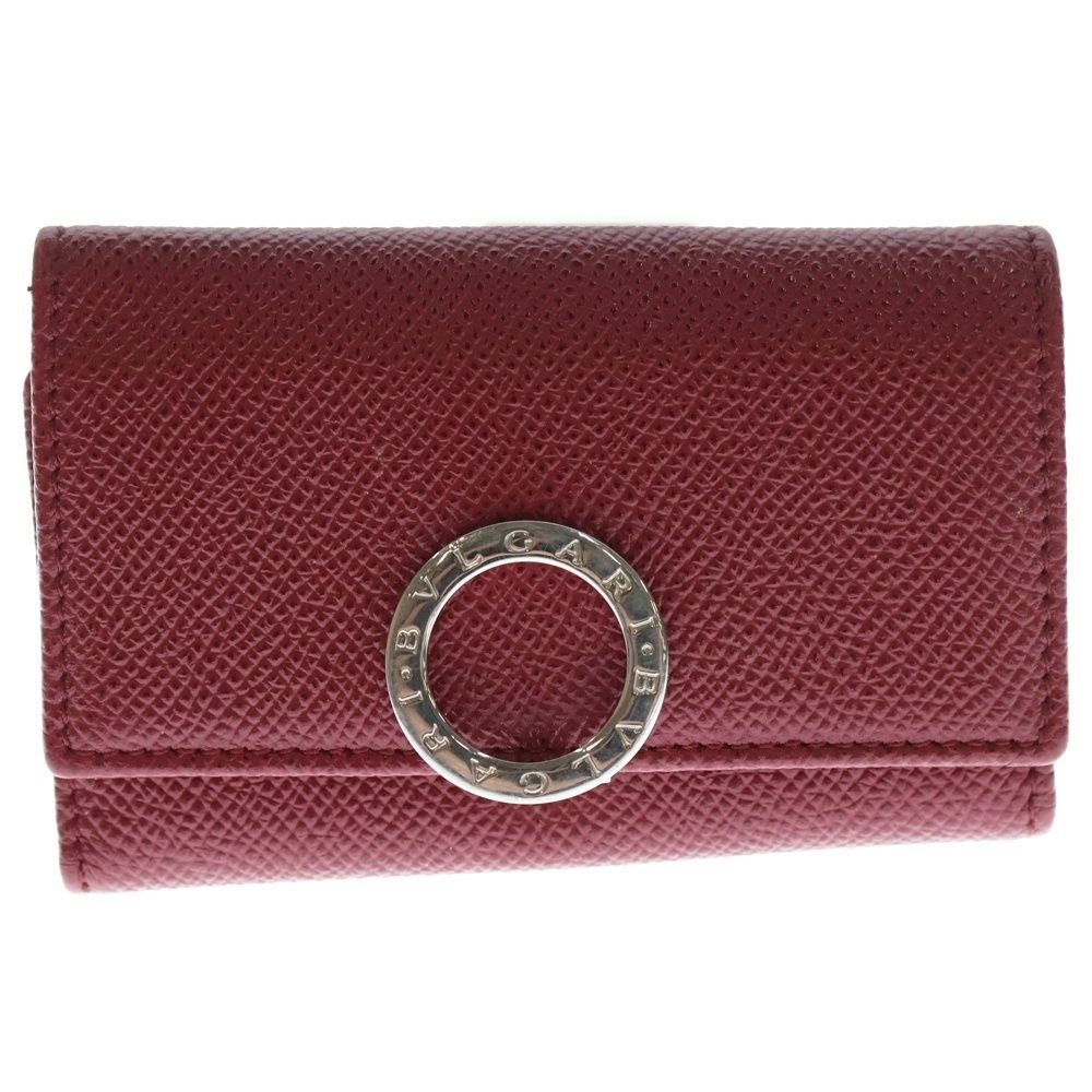 BVLGARI ブルガリ ブルガリブルガリ 6連 レザー キーケース レッド
