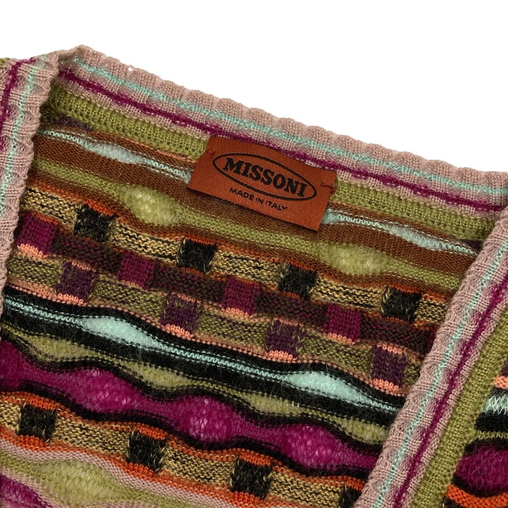 美品 Missoni ミッソーニ ニットカーディガン サイズ42 マルチカラー