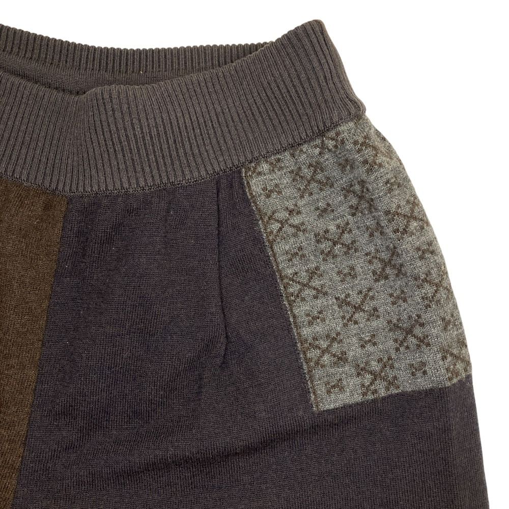 美品 FUGAFUGA フーガフーガ 佐藤繊維 クロップド ワイドニットパンツ