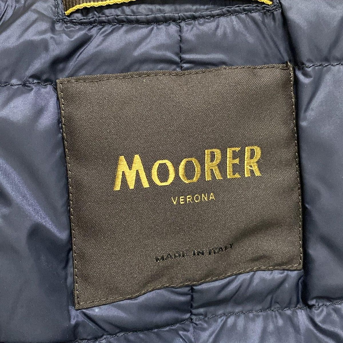 MOORER(ムーレー) ダウンコート サイズ50 メンズ美品 - ダークネイビー