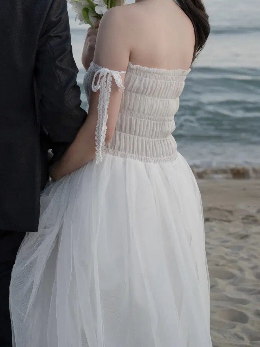  GANNI LEE リボン チュールドレス その他 ワンピース