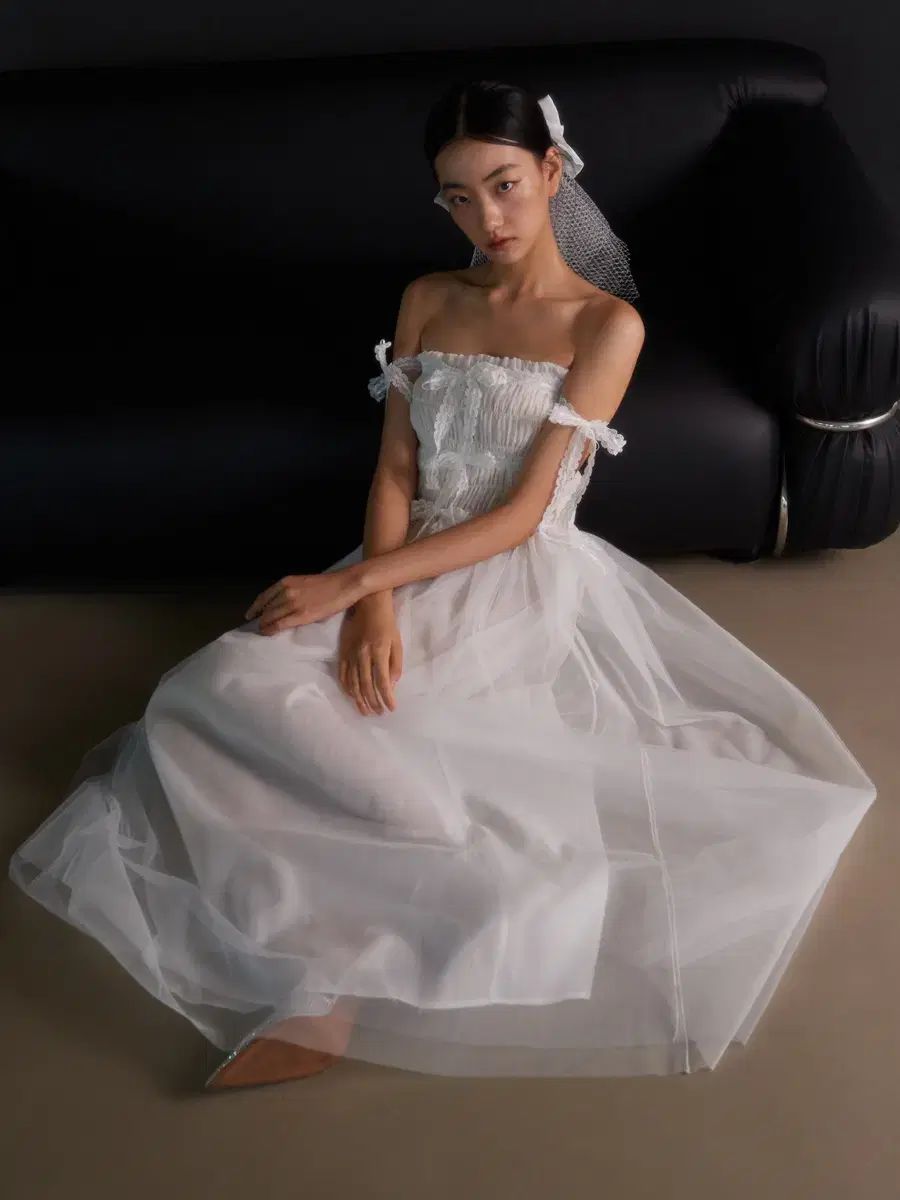 GANNI×LEE リボン チュールドレス