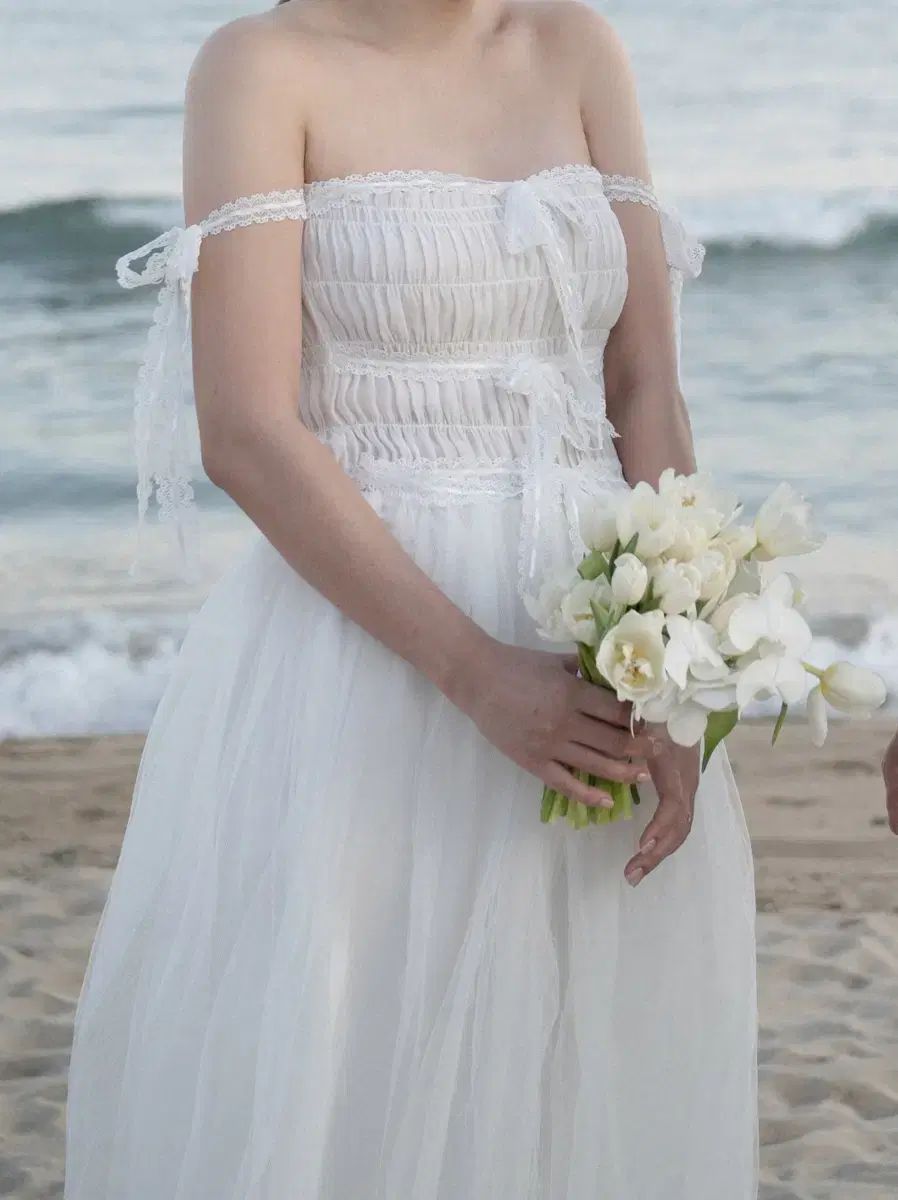 GANNI LEE リボン チュールドレス