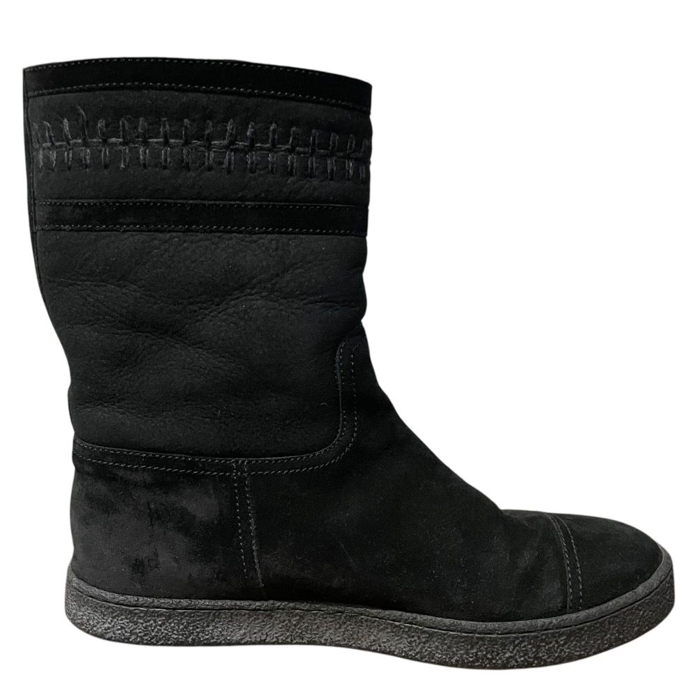 専用◆美品◆CHANEL シャネル　ムートンブーツ　ブラック　ココマーク 美品 CHANEL シャネル ココマーク ショートブーツ ムートンブーツ