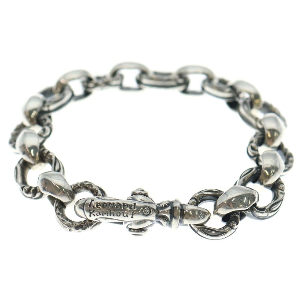 LEONARD KAMHOUT レナードカムホート クレーンサークル シグネット ブレスレット シルバー