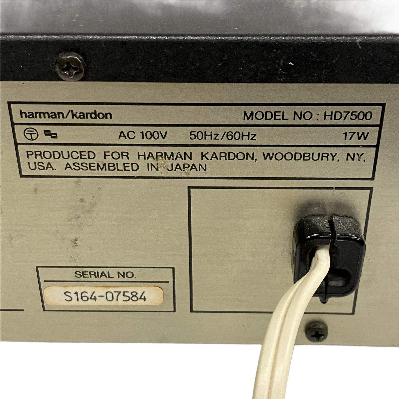 harman/kardon ハーマン/カードン HD7500 CDプレーヤー オーディオ機器