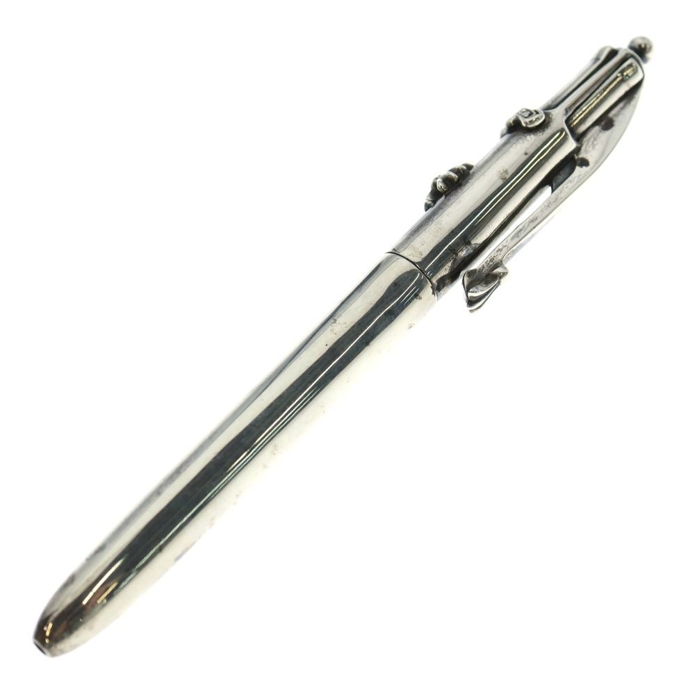 CHROME HEARTS クロムハーツ 4 COLOR PEN CH PLS ボールペン CHプラス プレーン シルバー