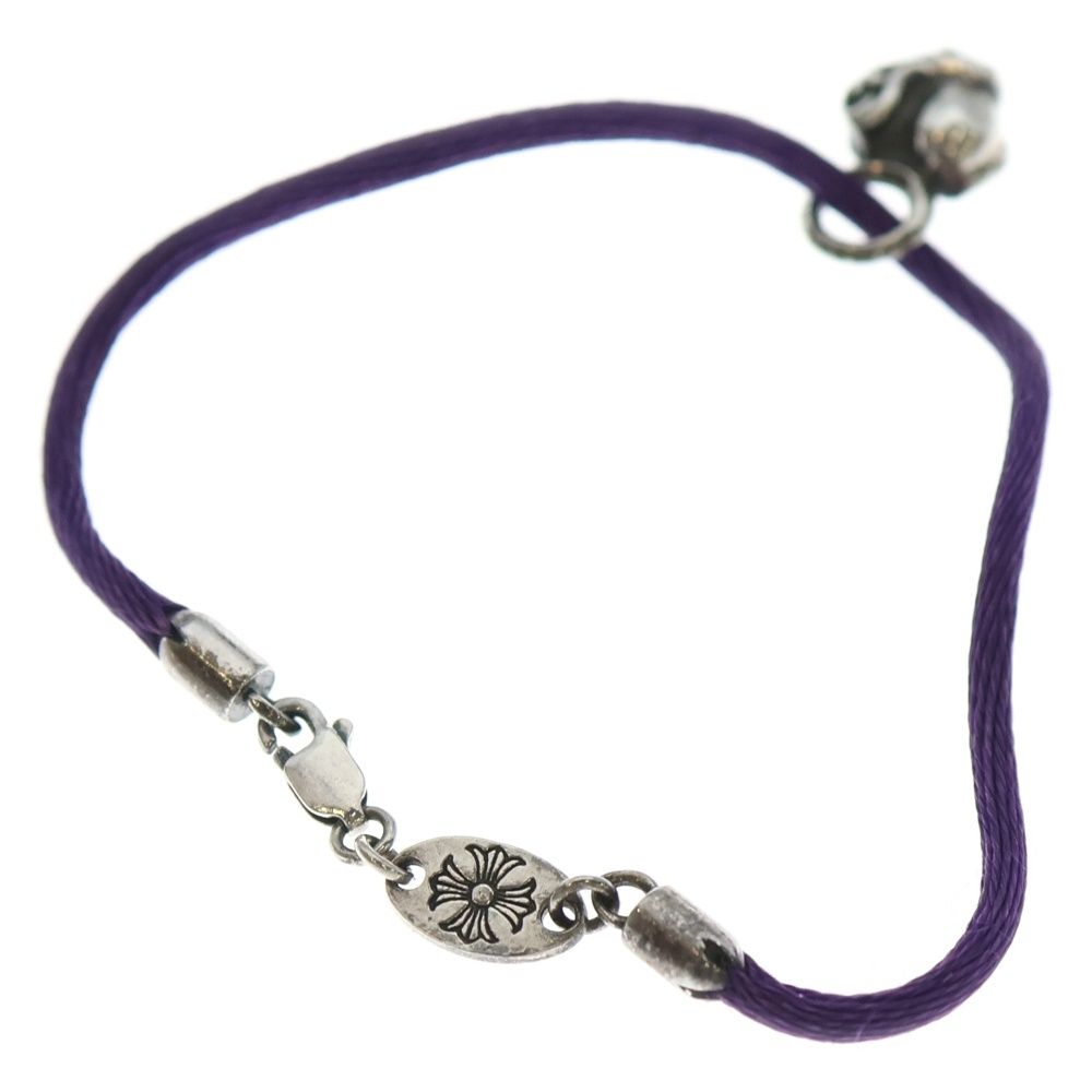 CHROME HEARTS クロムハーツ KZ BRACELET CH CRS ケーゼット ハートスタック シルクブレスレット ブラック|シルバー