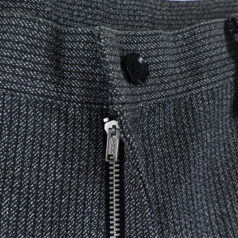 Yohji Yamamoto ヨウジヤマモト 05 SS ストライプ テーパードパンツ グレー FY-P 08-012 チノパン パンツ メンズ