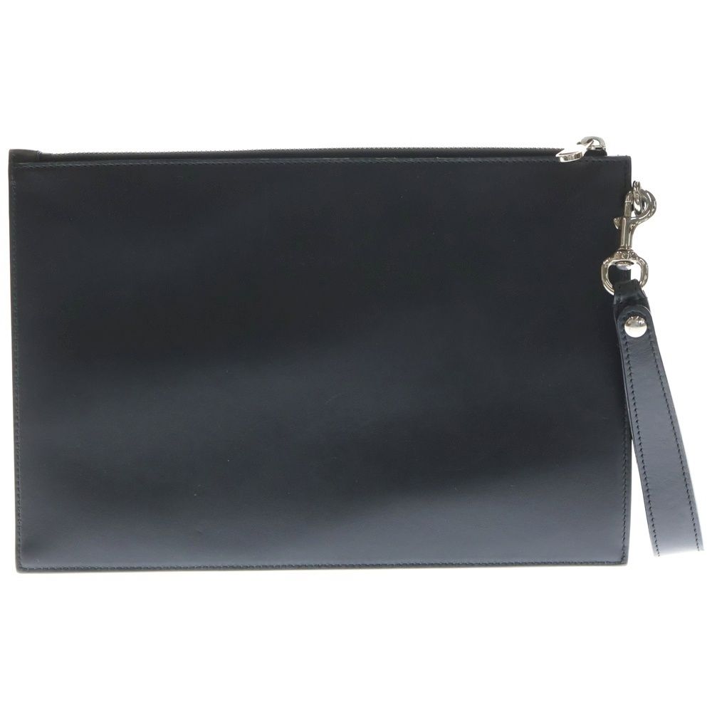 GUCCI クラッチバッグ GG ブラック レザー GUCCI (グッチ) ブレードエンブロイダリー クラッチバッグ セカンド