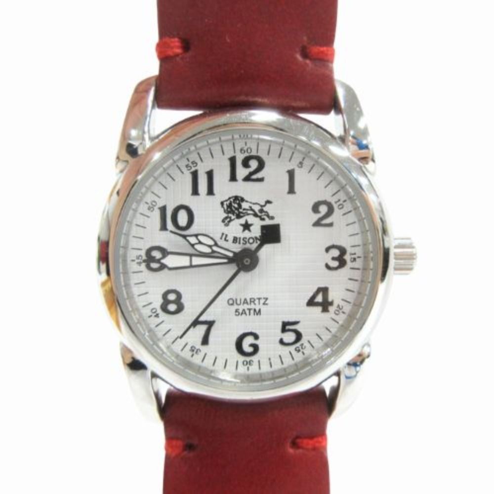 良品 IL BISONTE イルビゾンテ クォーツ リスト ウォッチ 腕時計