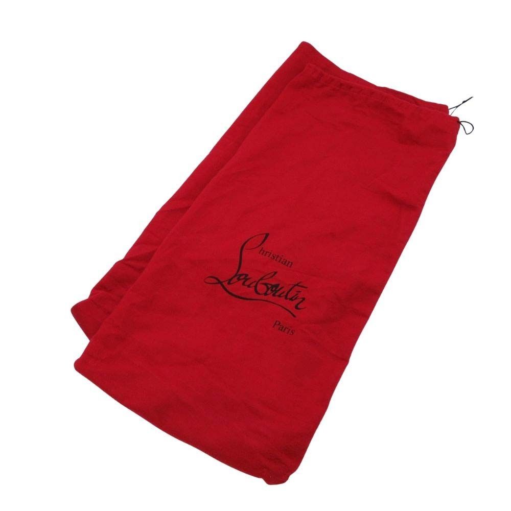  Christian Louboutin クリスチャンルブタン 3130073 CATE BOOT FLAT CALF レザー ロングブーツ 37 23.5 黒 ブラック レディース 古着 その他 ブーツ