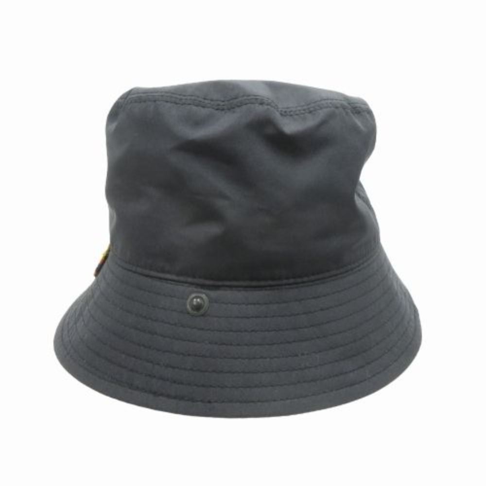 PAUL SMITH ポールスミス ブライトストライプポイント ポータブル バケット ハット 帽子 サイズF 黒 ブラック メンズ レディース 古着