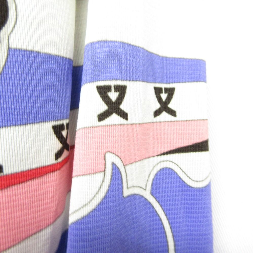 良品 LEONARD SPORT レオナールスポーツ ロゴ ボーダープリント 長袖