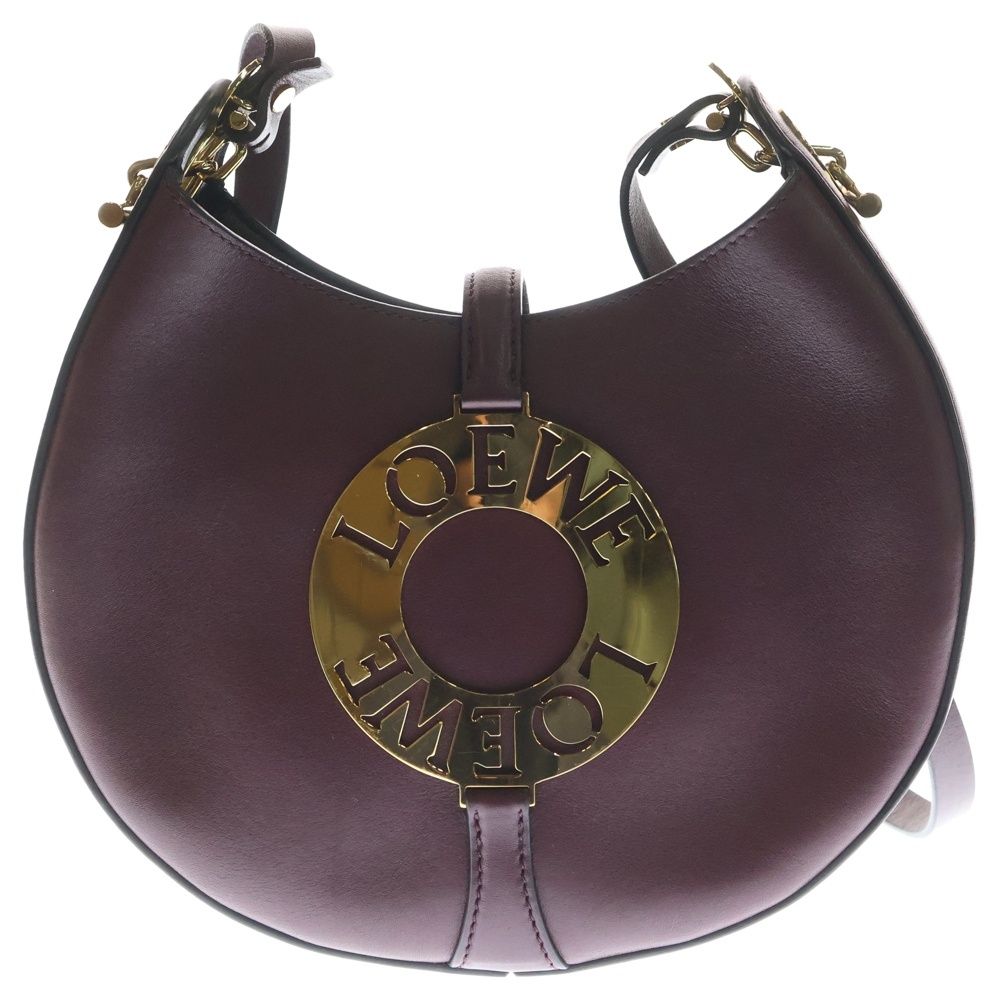 LOEWE ロエベ ショルダーバッグ ミニバッグ ワインレッド ボルドー レザー ゴールド金具 LOEWE (ロエベ) ショルダーバッグ ミニバッグ ワインレッド ボルドー