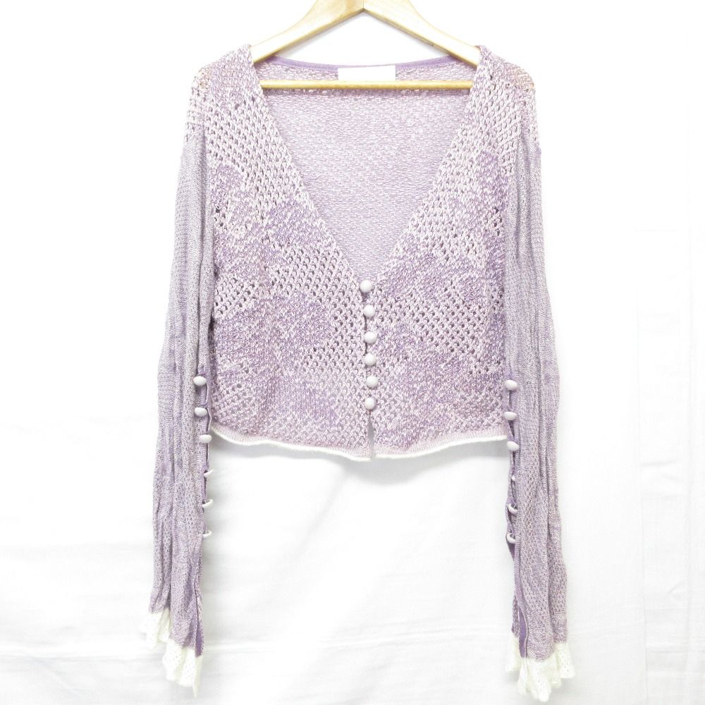 中古】マメクロゴウチ Mame Kurogouchi 22SS Washable Linen Knitted  