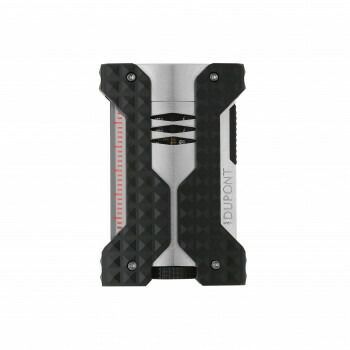 S T Doupont エス テー デュポン ライター ウィンドプルーフ ブラッシュ シルバー W 21324