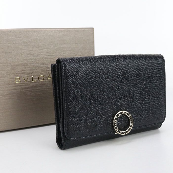 BVLGARI ブルガリ 二折財布 カーフ レディース