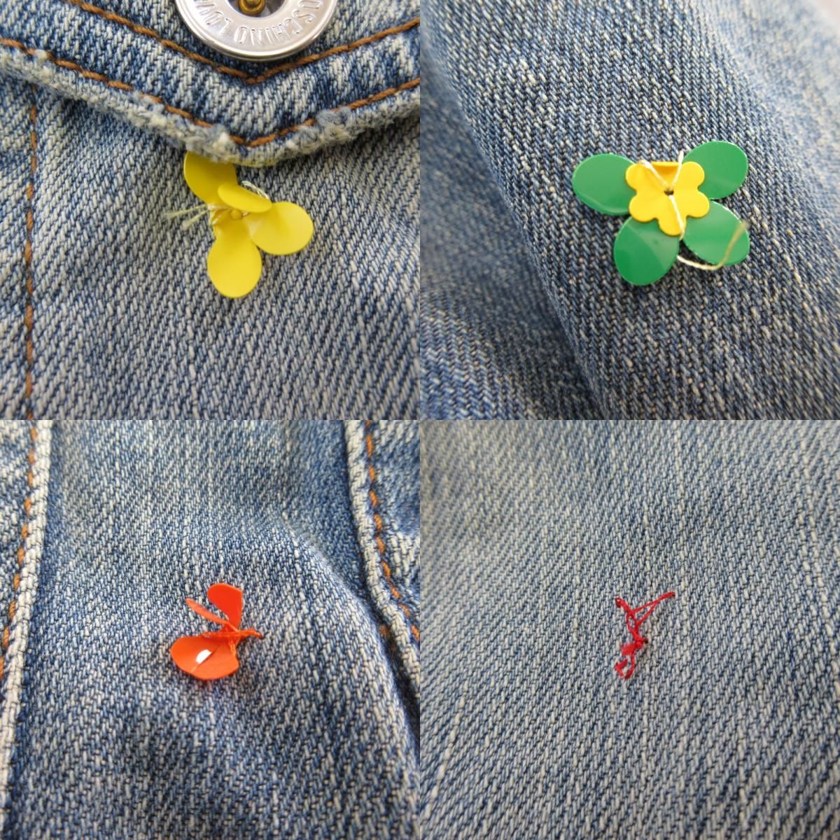 LOVE MOSCHINO ラブモスキーノ ワッペン刺繍 デニムジャケット サイズ